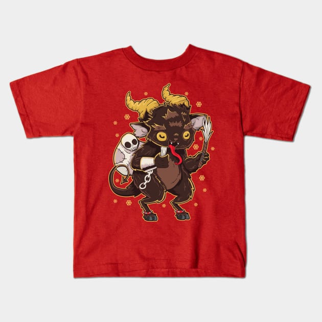 Baby Krampus Manga Kawaii Christmas Kids T-Shirt by E